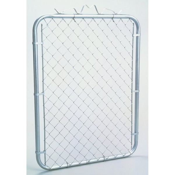 Stephens Pipe & Steel ChainLink Walk Gate, 48 in H Gate, Steel Frame, Steel Mesh, Silver - GTB03948