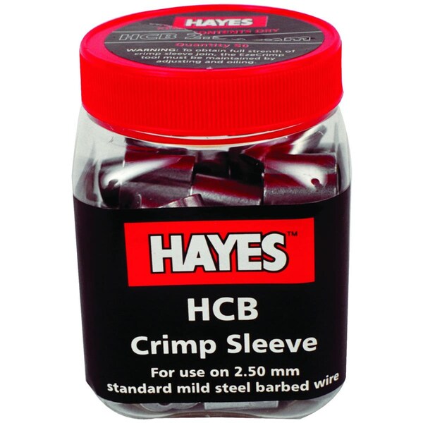 Hayes 12.5 Guage HCB Crimp Barbed Wire - Silver, 50PK - 872051