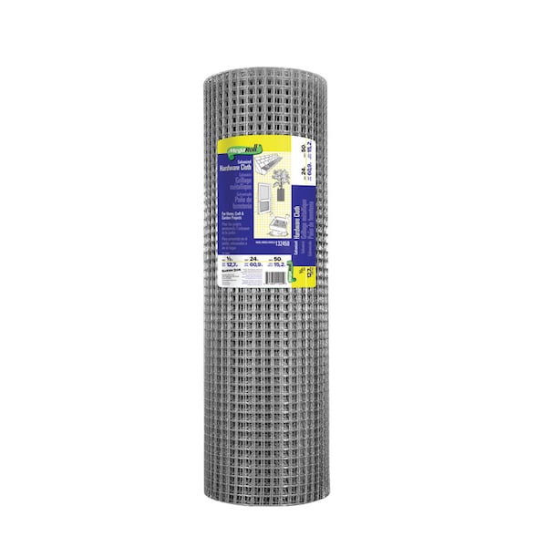 Garden Zone Garden Craft 24 in. H X 50 ft. L Galvanized Steel Hardware Cloth 1/2 in. - 132450