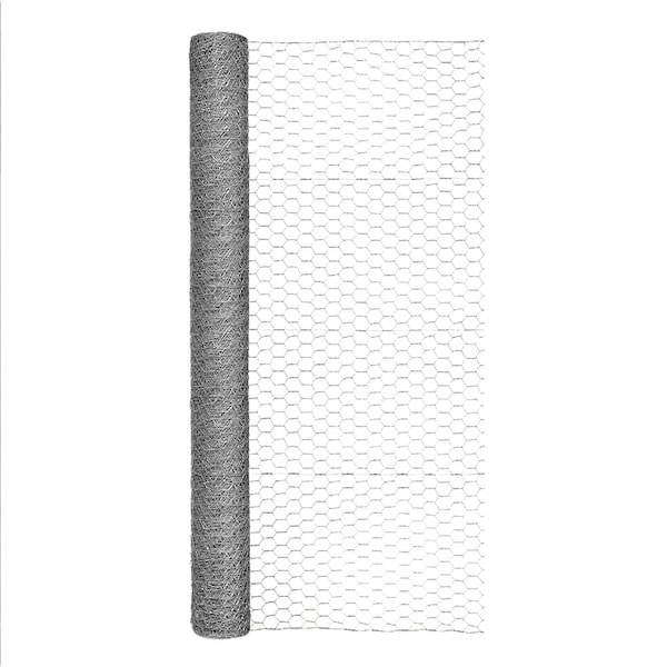 Garden Zone Garden Craft 48 in. H X 50 ft. L Galvanized Steel Poultry Netting 1 in. - 164850