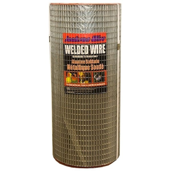Jackson Wire Jackson Wire 10101514 Welded Garden Fence, 16 ga, 10 ft L, 24 in H, Galvanized - 10101514
