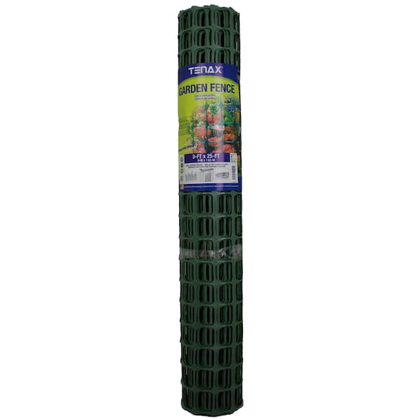 Tenax Tenax 3  H X 25 ft. L Polypropylene Garden Fencing 2 x 2 in. - 2A140091