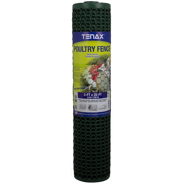 Tenax Tenax 2 ft. H X 25 ft. L Polyethylene Poultry Fence 3/4 in. - 72120942