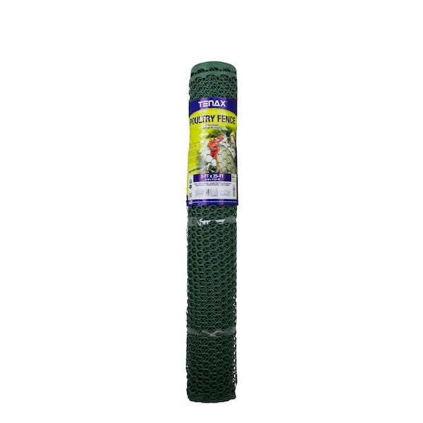 Tenax Tenax 3 ft. H X 25 ft. L Polyethylene Poultry Fence .65 in. - 72121128
