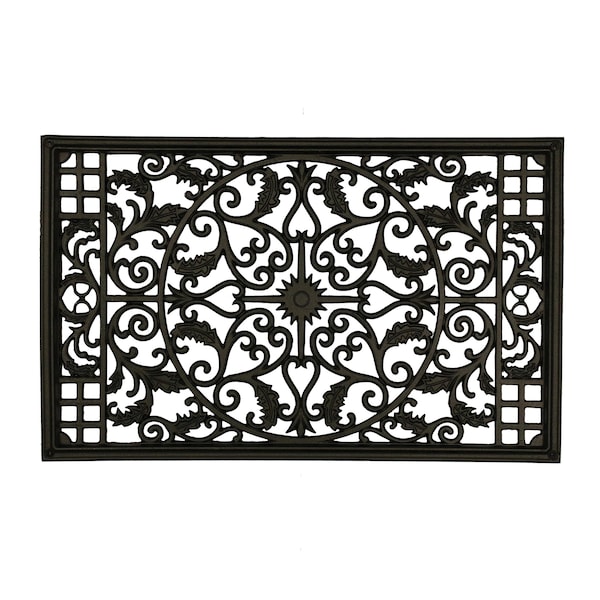 Nuvo Iron RECTANGULAR BLACK CAST ALUMINUM FENCE & GATE INSERT - 15in x 24in - ACW61-EC