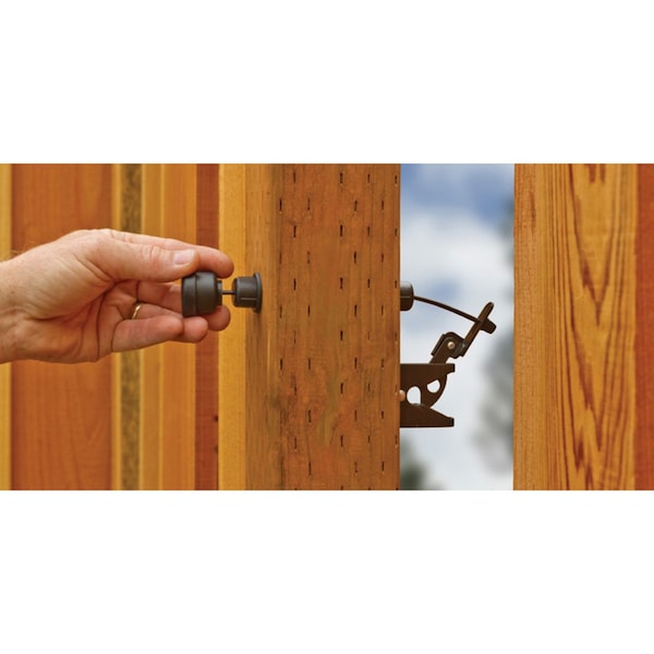 Gh Gate Products GH Gate Produts 13.5 in. H X 4 in. W Matte Plastic Pull Gate Latch - GHGLP01