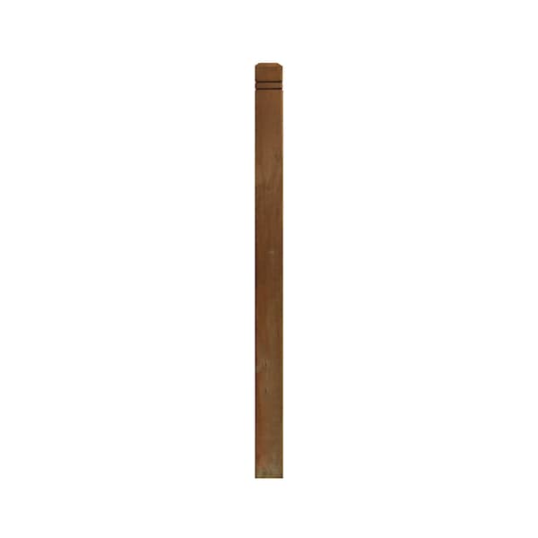 Nuvo Iron Brown Pressure Treated 4in x 4in x 54in Decorative Post - BRTP54NN