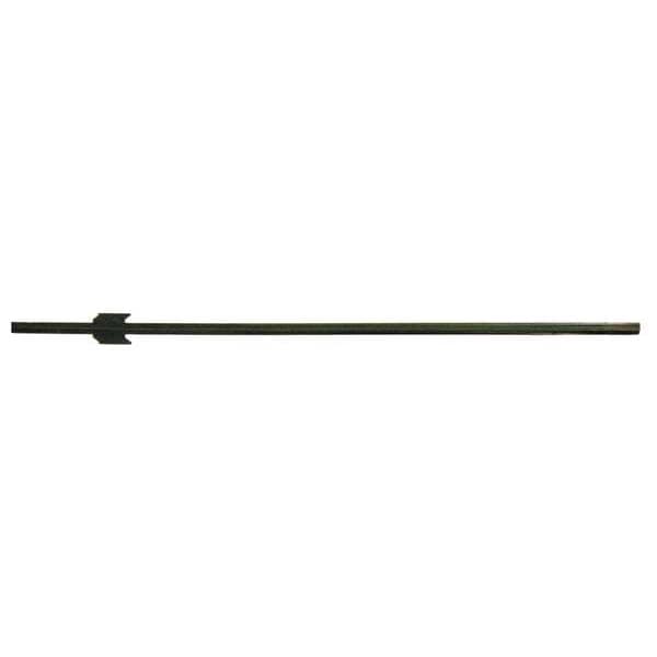 Zoro Select Fence Post, 72 H x 3 1/2 W In., Steel - 46V229