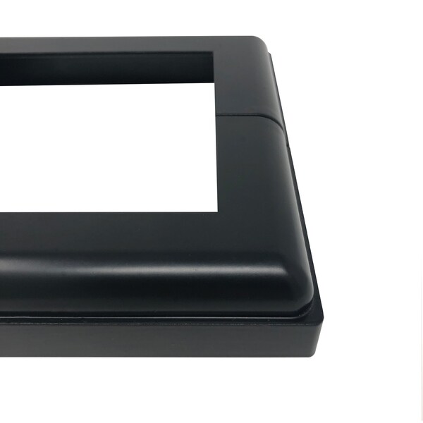Nuvo Iron BLACK ALUMINUM 4in x 4in POST BASE COVER - ADPBS4