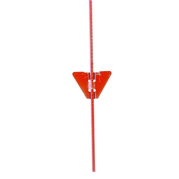 Cmc Electric Fence Post, 48 in OAH, Orange - EP030POR040