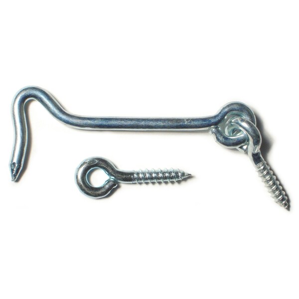 Midwest Fastener 3/16" x 3-1/2" Gate Hooks & Eyes 50PK - 51030