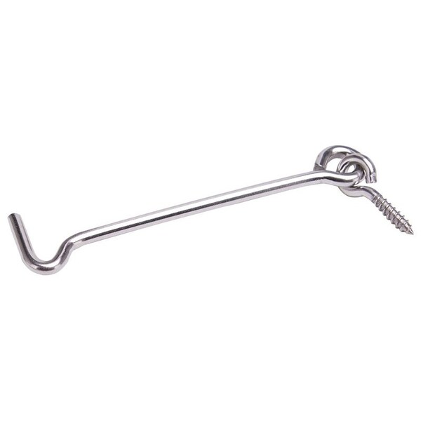 Prosource Gate Hook and Eye, 5/32 in Dia Wire, 4 in L, Stainless Steel - LR-440S-PS