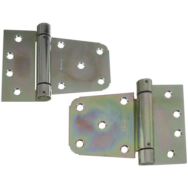 National Hardware National Hardware 3-1/2 in. L Zinc-Plated Steel Extra Heavy Auto-Close Gate Hinge Set 1 pk - N342-584