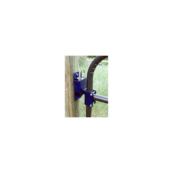 Speeco Gate Latch, 2-Way, Blue, For: 1-5/8 to 2 in OD Round Tube Gate - S16100300
