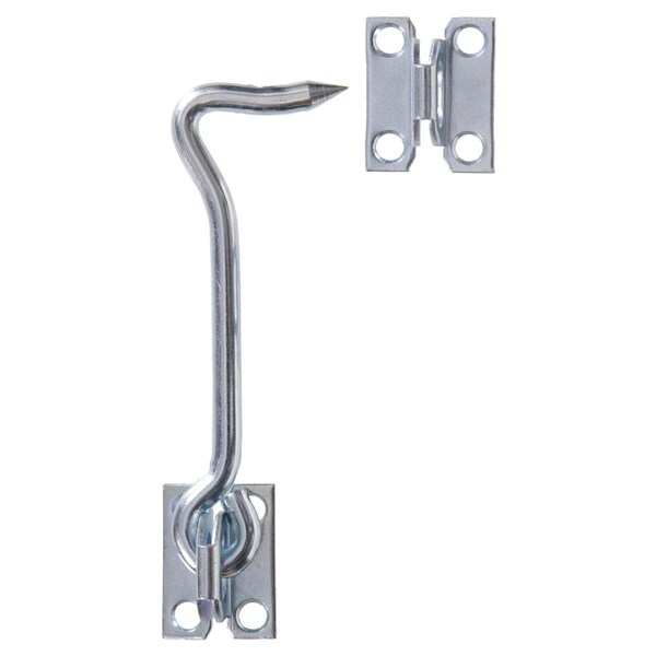Hillman Carded - Zinc Gate Hook Latches With Staples, 5 in. - 851932