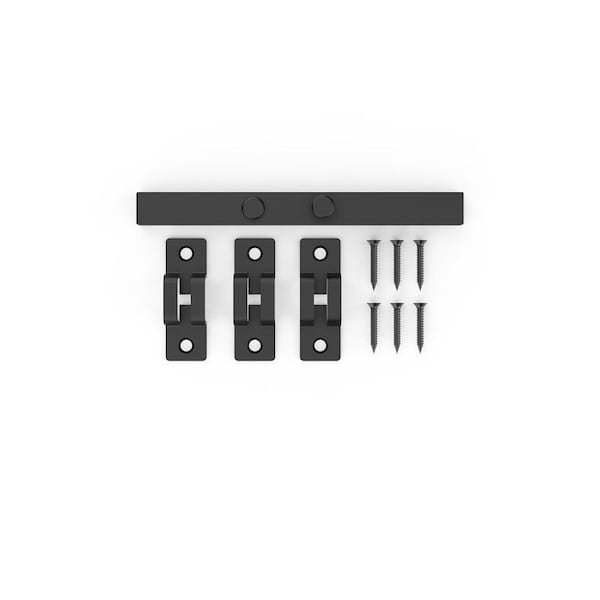 National Hardware Industrial Gate Latch, 7-29/32 in L, 13/16 in W, 25/32 in Bolt Head, ABS/Plastic/Steel, Black - N166-033