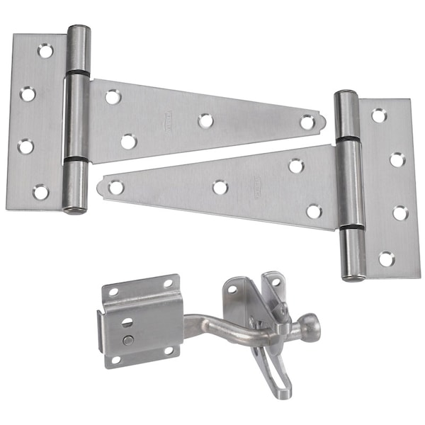 National Hardware National Hardware Silver Stainless Steel Gate Hardware Kit 1 pk - N343-434