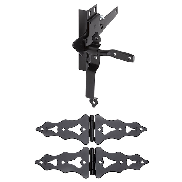 National Hardware National Hardware Black Steel Gate Hardware Kit 1 pk - N109-015