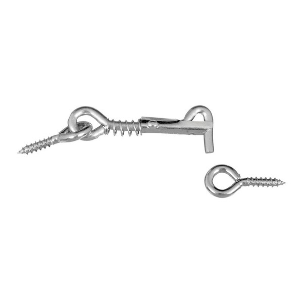National Hardware National Hardware Zinc-Plated Silver Steel 2 in. L Safety Hook and Eye 1 pk - N170-738