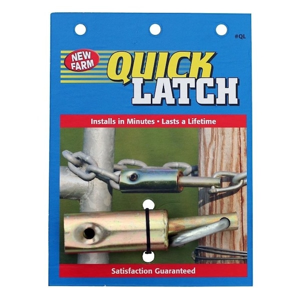 New Farm Quick Latch Gate Latch, Stainless Steel, For: 1/4 in Proof Chain - WA