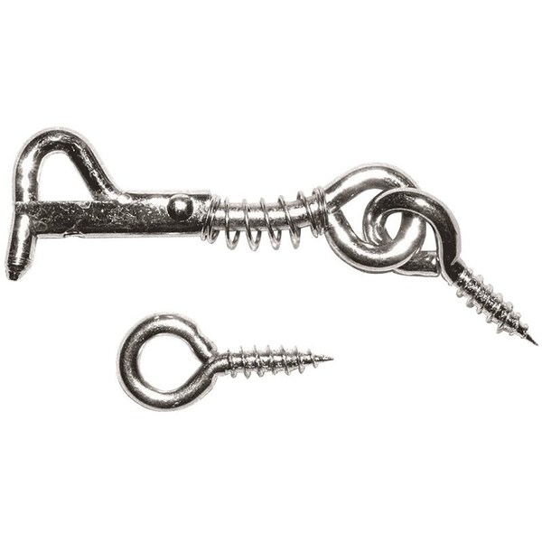 Prosource Gate Hook and Eye, 1/8 in Dia Wire, 2-1/2 in L, Steel - LR-411-PS