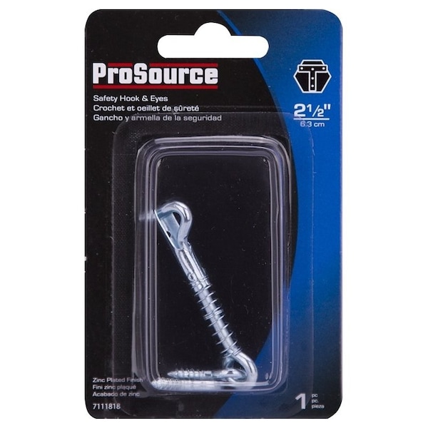 Prosource Gate Hook and Eye, 1/8 in Dia Wire, 2-1/2 in L, Steel - LR-411-PS