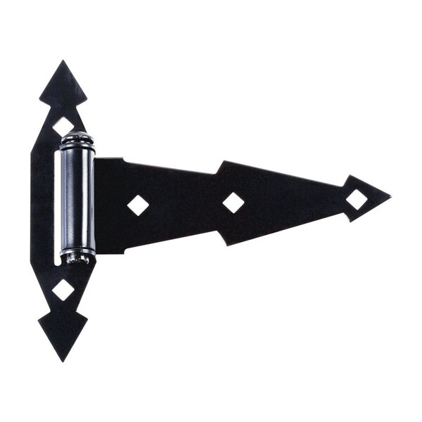 National Hardware National Hardware 7 in. L Black Ornamental T Hinge 2 pk - N165-480