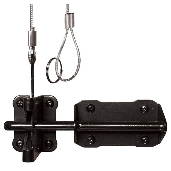 Nuvo Iron LATCH GATE HVYD GALV STEEL BLK - GLWHD/B