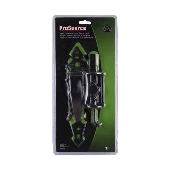 Prosource Thumb Latch, 5/8 in Bolt Head, 7-3/4 in L Bolt, Steel, Powder-Coated - 33156PKS-PS