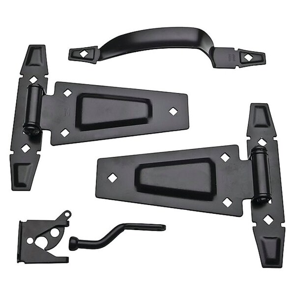 National Hardware DPV881 Series Rustic Gate Kit, Steel, Black, 1-Piece - N214-092