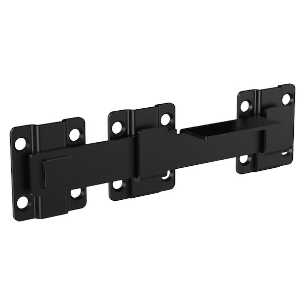 National Hardware Modern Drop Bar Latch, 8-3/32 in L, 1-11/32 in W, Steel, Black - N166-023