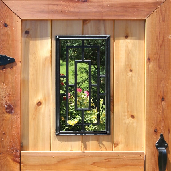 Nuvo Iron RECTANGULAR BLACK CAST ALUMINUM FENCE & GATE INSERT - 9in x 17in - ACW57-EC