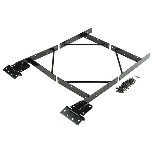 National Hardware National Hardware 3.74 in. L Black Steel Anti-Sag Gate Kit 1 pk - N109-060