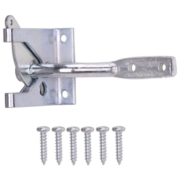Prosource Gate Latch, 3/8 in Bolt Head, 3-15/16 in L Bolt, Steel, Zinc - 33140ZCB-PS