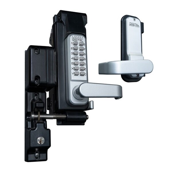 Lockey SUMO GL2 Surface Mount Gate Lock Single Combination Satin Chrome Marine Grade - GL2SUMO-SCMG