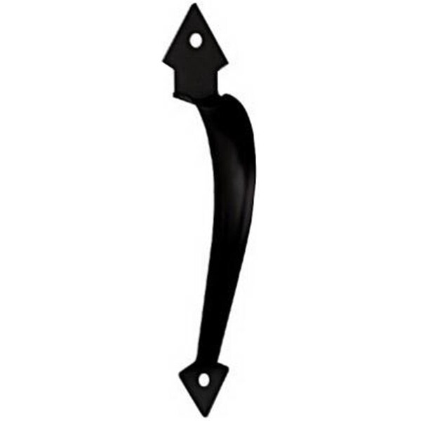 Greengrass N100-057 8.38 in. Satin Black Ornamental Gate Pull - GR577857