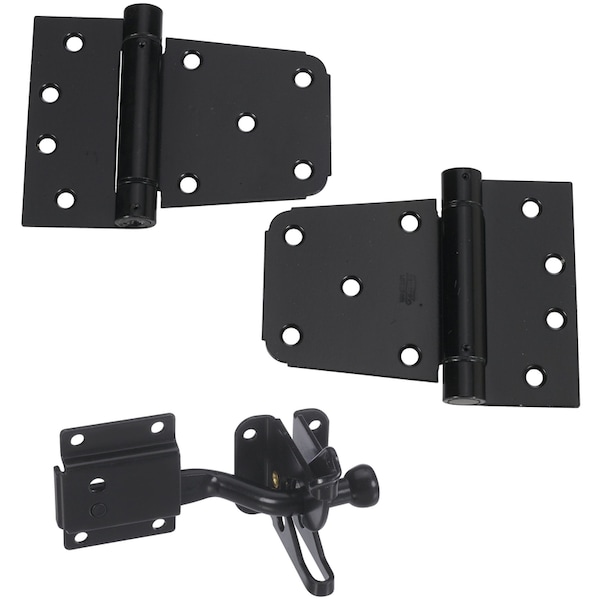 National Hardware National Hardware Black Steel Gate Hardware Kit 1 pk - N343-475