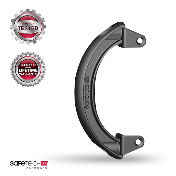 Safetech Hardware 6 in Non-Corrosive Gate Handle, Black - SHDL-150