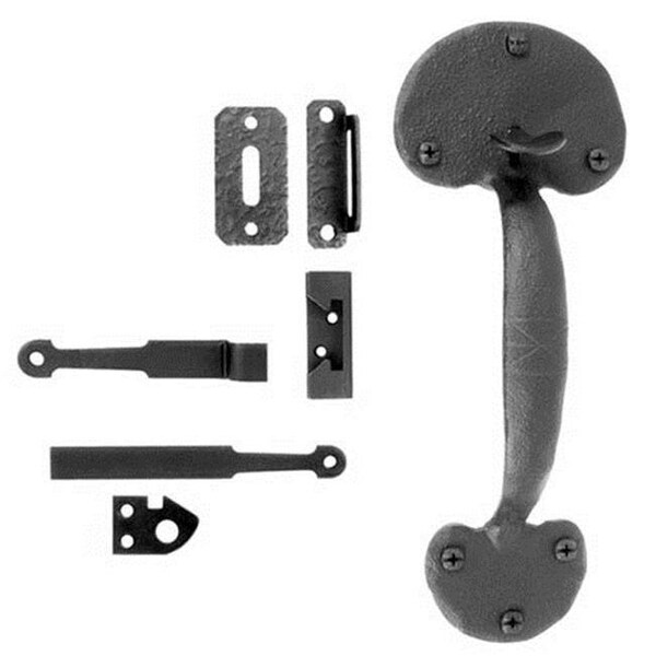 Acorn Mfg Acorn RTNBR 9-5/8" Rough Iron Bean Gate Rim Latch - RTNBR