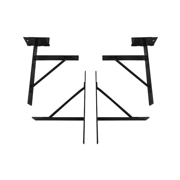 Onward 11 78inch 303 mm x 7 34inch 197 mm Gate Bracket Kit, Black - GK1