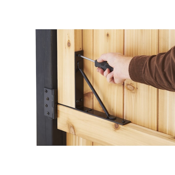 Onward 11 78inch 303 mm x 7 34inch 197 mm Gate Bracket Kit, Black - GK1
