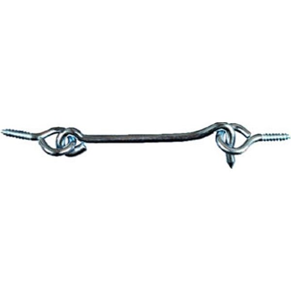 Eat-In N122-358 6 in. Zinc Gate Hook With Screw Eyes - EA567751
