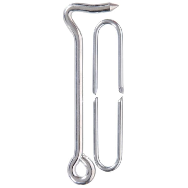 Hillman Carded - Zinc Gate Hook Latches With Staples, 6 in. - 851931