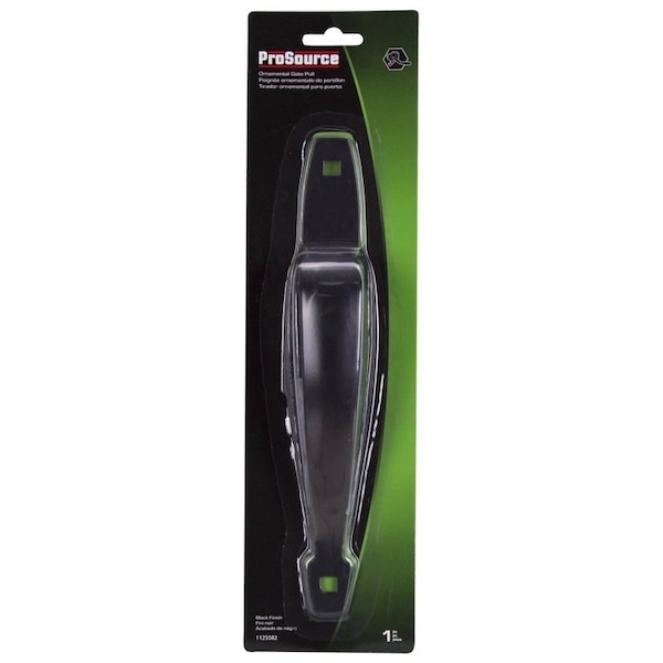 Prosource Gate Door Pull, 1-1/4 in W, 10-3/8 in D, 1-3/4 in H, Steel, Powder-Coated - 33143PKB-PS