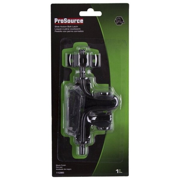 Prosource Bolt Latch, 1-1/8 in Bolt Head, 6-1/2 in L Bolt, Steel, Powder-Coated - 33189PKS-PS