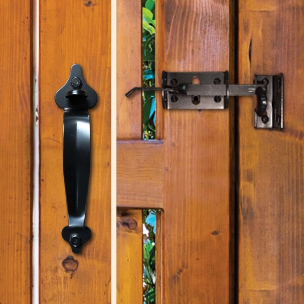 Nuvo Iron Bulk - BlackGalvanized Steel 6-in Thumb Latch, 24PK - TL6BLK-B-MP24