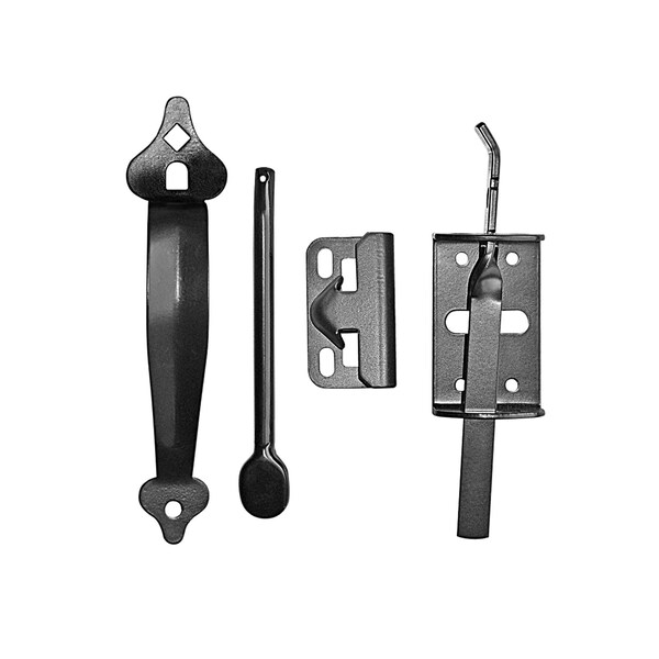 Nuvo Iron Bulk - BlackGalvanized Steel 6-in Thumb Latch, 24PK - TL6BLK-B-MP24