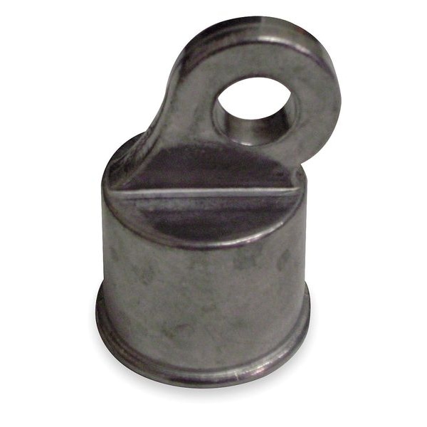 Zoro Select Rail End Cup, Aluminum, 1-5/8 In Dia. - 4LVJ5
