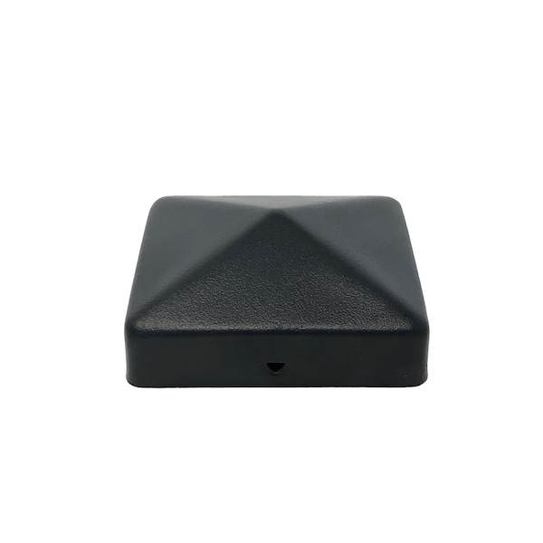 Nuvo Iron 4 x 4 BLACK EAZYCAP PATENTED PYRAMID USA POST CAPS - US-PCP11BLK