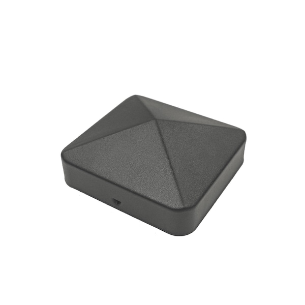 Nuvo Iron 4 x 4 BLACK EAZYCAP PATENTED PYRAMID USA POST CAPS - US-PCP11BLK